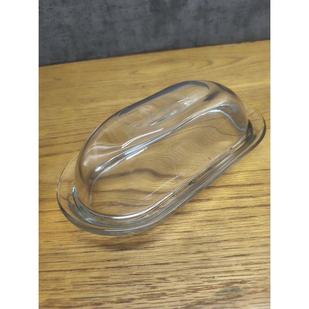 Anchor‎ Hocking Glass Butter Dish with Cover, Single, Clear Glass Made in USA